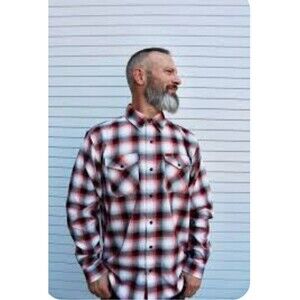 Dixxon Flannel XLT The Eagle Long Sleeve Mens Tall Plaid Button Down Snap Close